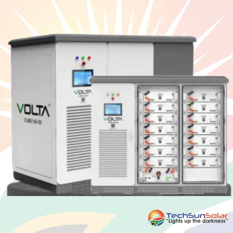 VOLTA Cube – All-In-One Outdoor Energy Storage – 30KW DEYE and all 70KwH Battery Pack 1 TechSun Solar VOLTA Cube – All-In-One Outdoor Energy Storage – 30KW DEYE and all 60KwH Battery Pack