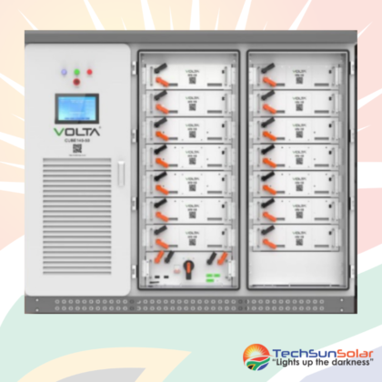 TechSun Solar VOLTA Cube – All-In-One Outdoor Energy Storage – 50KW DEYE and all 140KwH Battery Pack