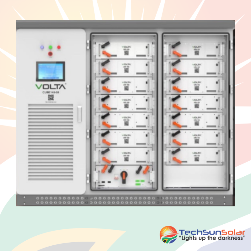 VOLTA Cube – All-In-One Outdoor Energy Storage – 50KW DEYE and all 70KwH Battery Pack 1 TechSun Solar VOLTA Cube – All-In-One Outdoor Energy Storage