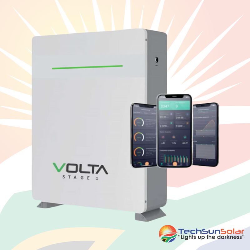 VOLTA Stage 1 Li-Ion 5.12KwH New Generation with Wi-Fi 1 TechSun Solar VOLTA Stage 1 Li-Ion 5.12KwH New Generation with Wi-Fi